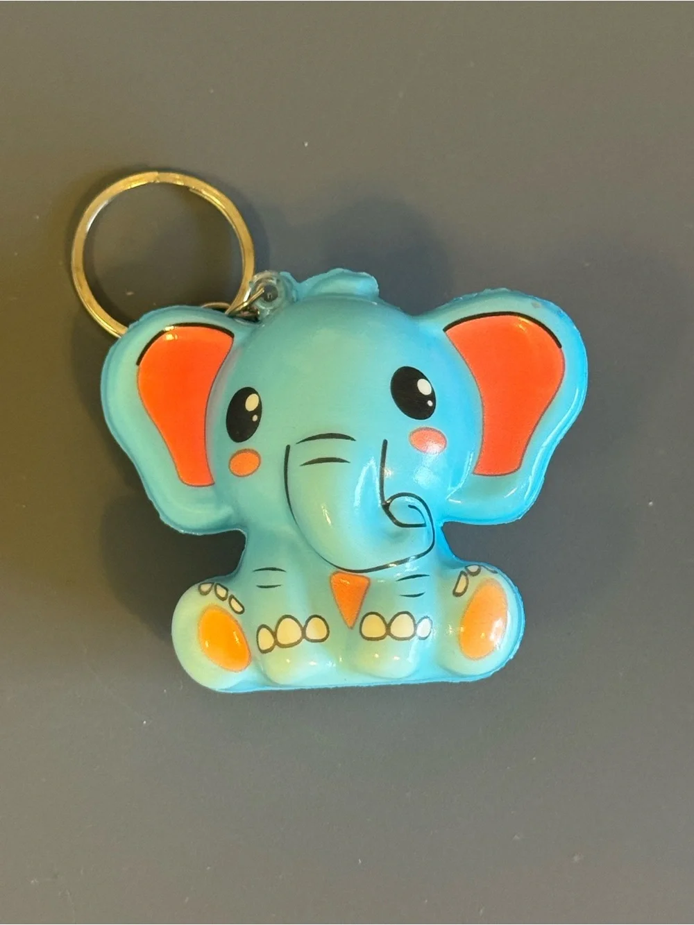 Brand New Cute Blue Elephant Squishy Keychain TikTok Viral
